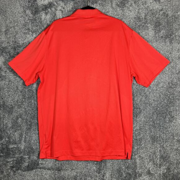 Nike Golf Polo Shirt Mens XL Red Tour Performance Dri-Fit Athletic 400769-643 - Picture 2 of 8